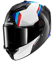 Шлем интеграл Shark SPARTAN GT PRO DOKHTA CARBON Black-White-Blue
