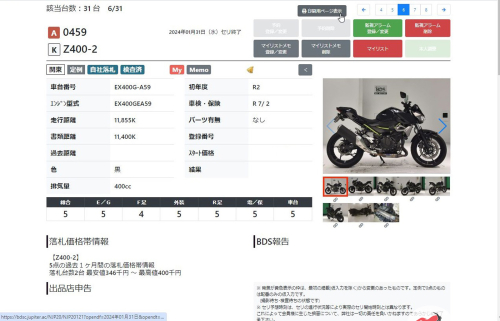 Мотоцикл KAWASAKI Z 400 2020, Черный фото 11